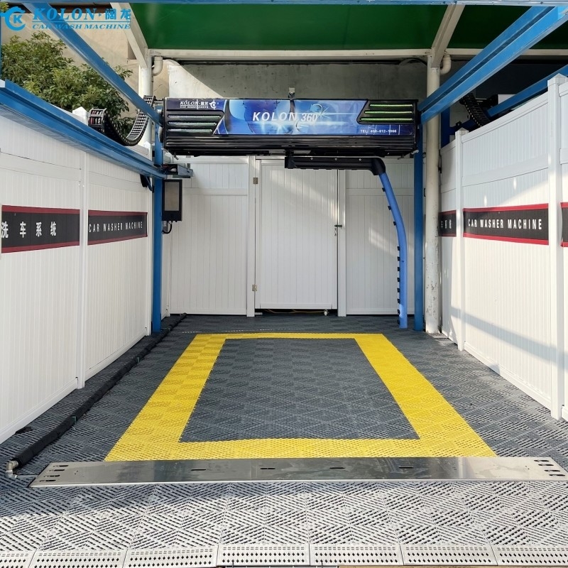श्रम बचत ऑटोमैटिक टचलेस कार वाशिंग मशीन KL360-1 15kw वाटर पंप 12kw एयर ड्रायर