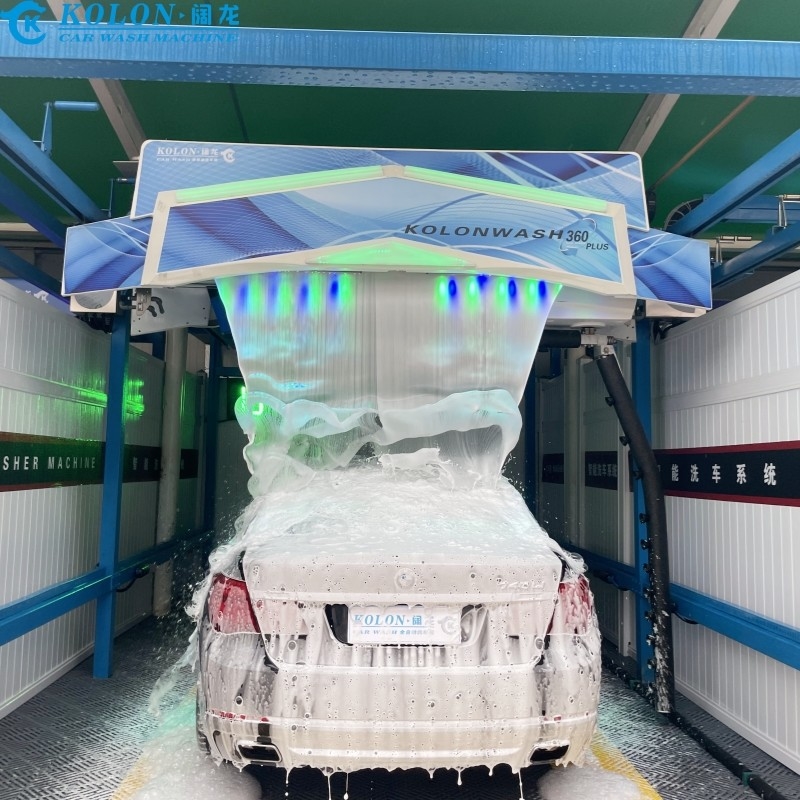ऑटोमैटिक टच फ्री कार वाशिंग मशीन उपकरण KL-360 PLUS 22kw वाटर पंप 22kw फैन